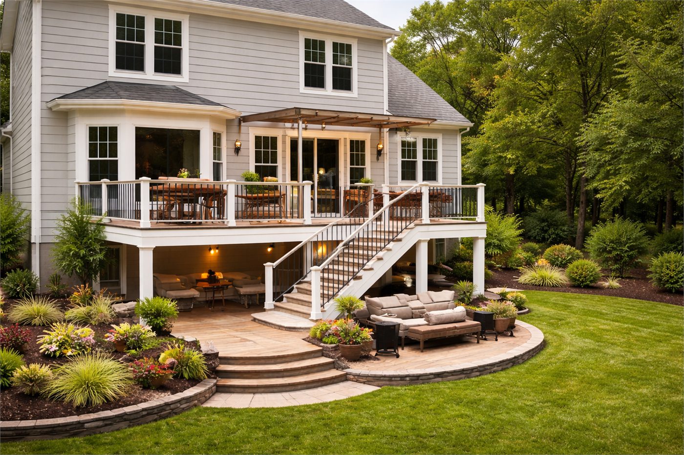Custom deck building project by Decked Out 365