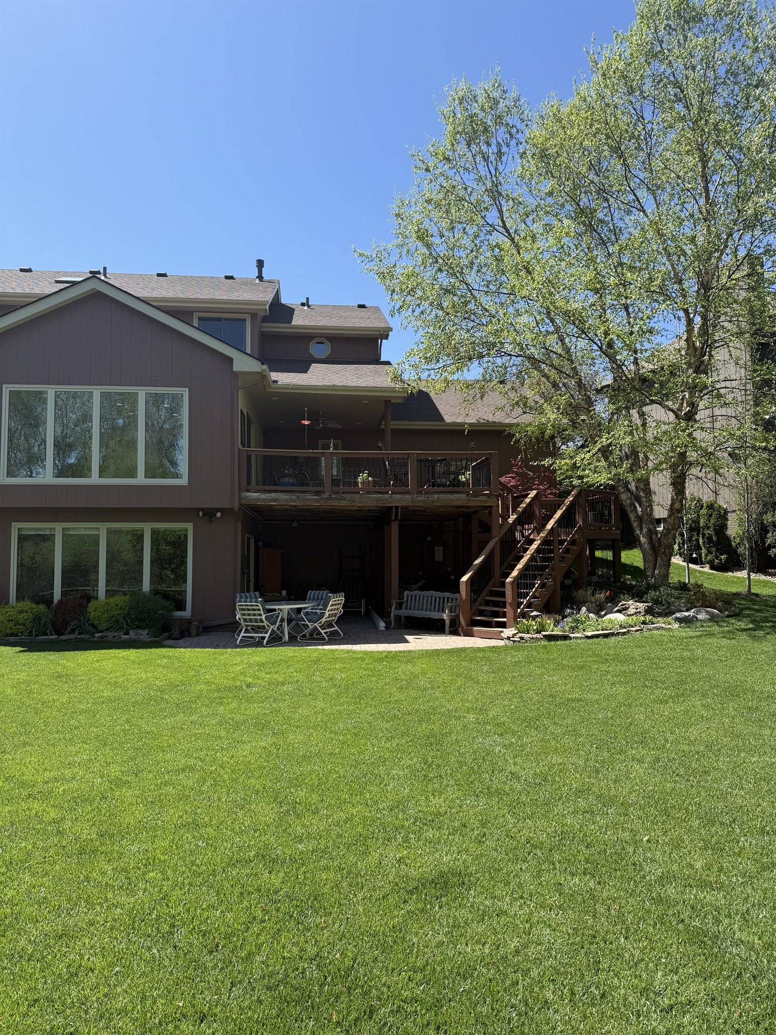 Before image of Elkhorn cedar deck project