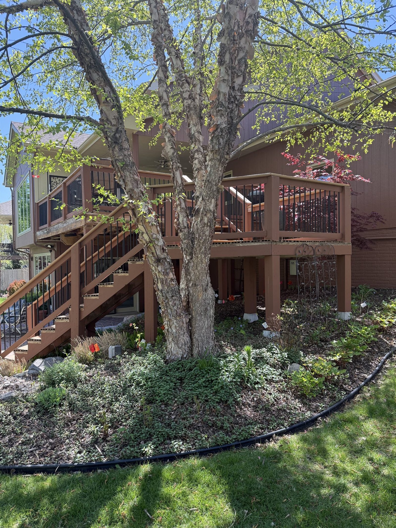 Before image of Papillion composite deck project