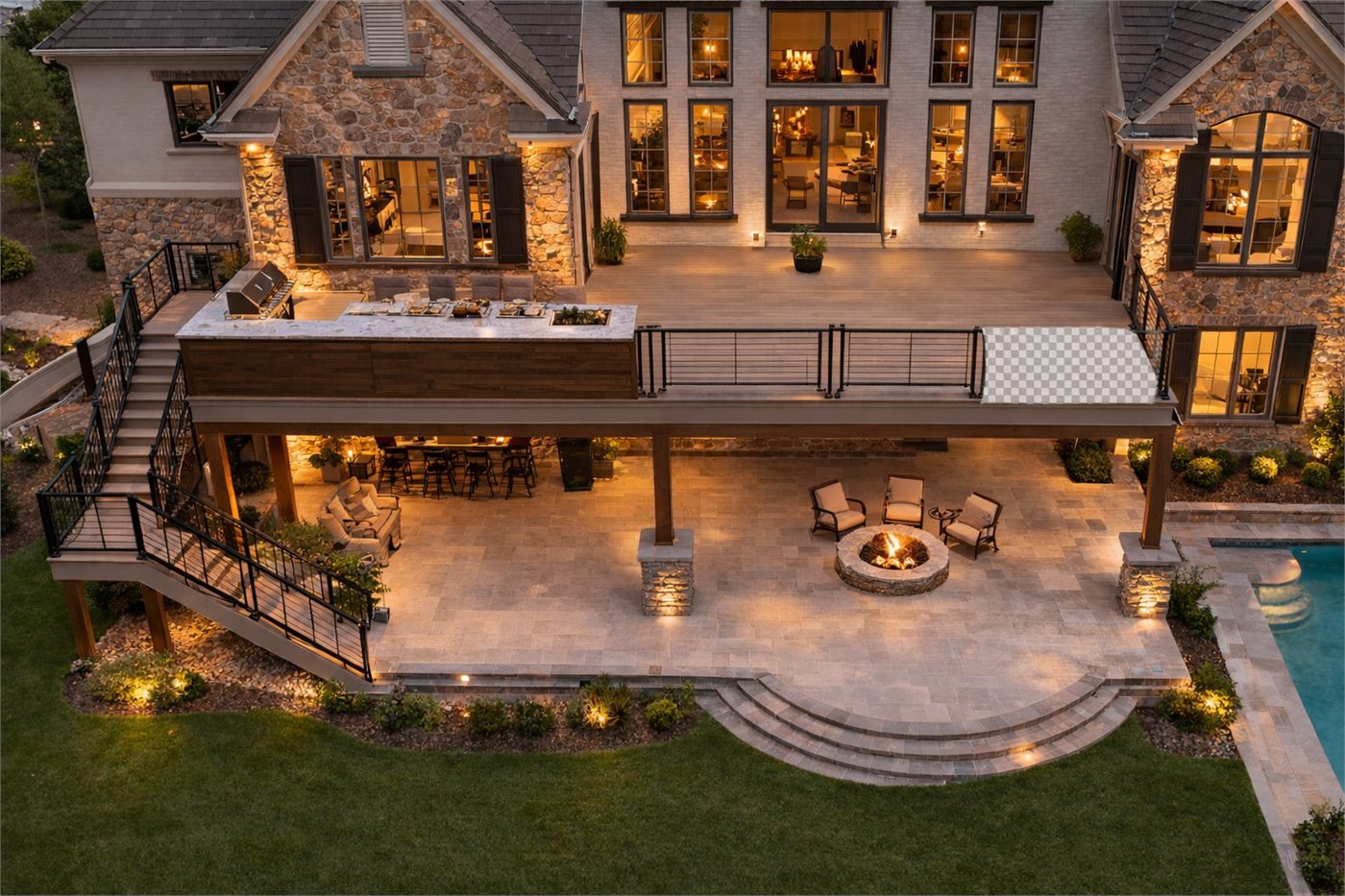 Elkhorn cedar deck project