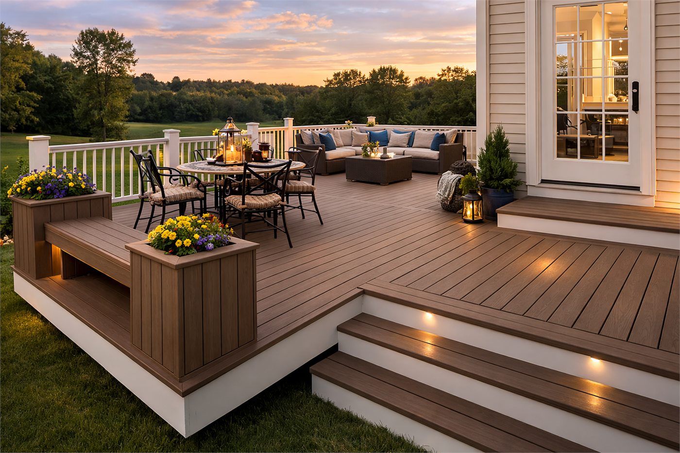 Papillion composite deck project by Decked Out 365
